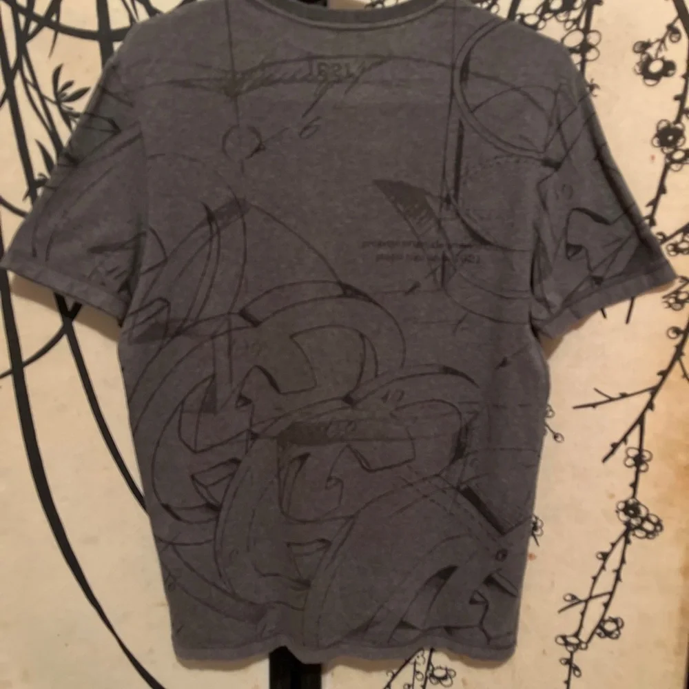 VTG Gucci Men’s Gray Tom Ford Archive Abstract GG All Over Print T-Shirt RARE